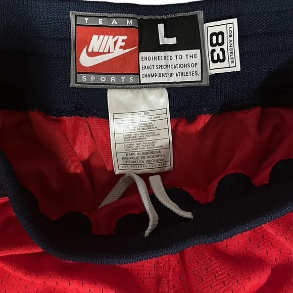 Vintage Los Angeles Clippers Nike 83 Men’s Basketball Athletic Shorts - Picture 3 of 8
